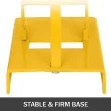 VEVOR, afilador de cuchillas para cortacésped amarillo de 14 pulgadas, Motor no incluido, afilador de cuchillas para jardín, anillo ajustable, óxido, ángulo de 30 °