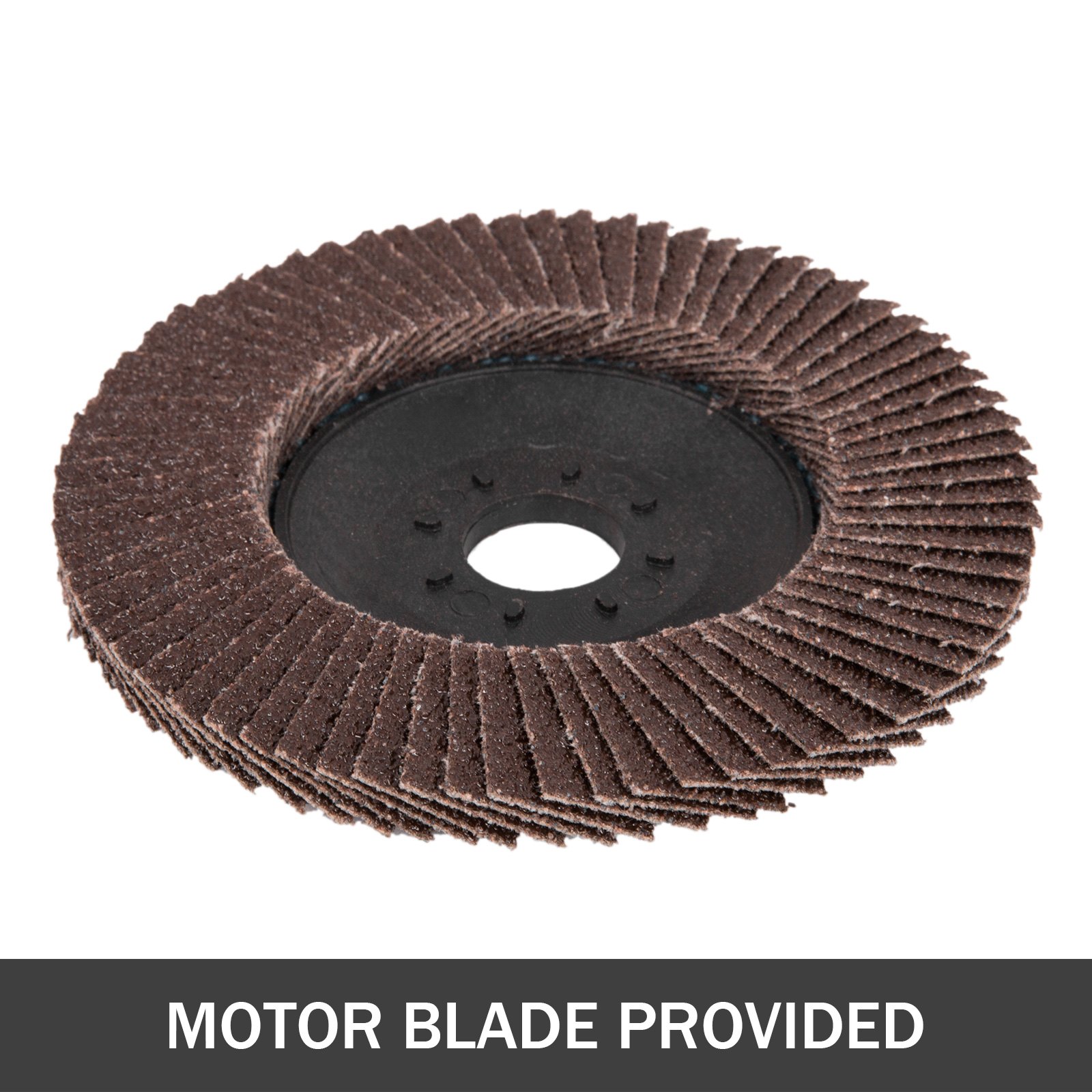 Afilador de cuchillas para cortadora de césped VEVOR, rueda de disco de láminas con láminas abrasivas marrones.