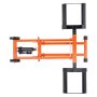 Elevador para cortacésped VEVOR con gato hidráulico, capacidad de peso de 227 kg, elevador de acero al carbono macizo, elevador móvil ajustable para tractores y cortacéspedes de giro cero, color naranja