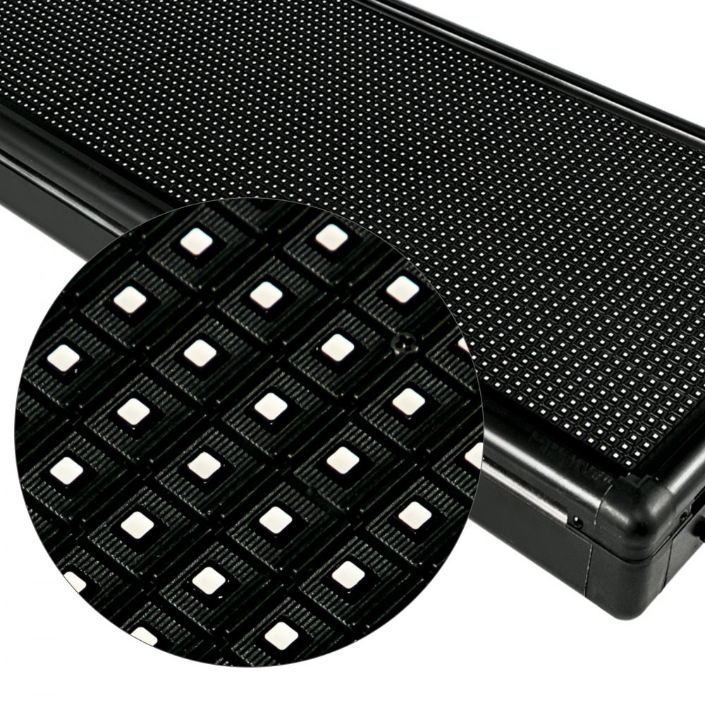 VEVOR - Cartel digital LED para interiores con alta resolución P10 LED de desplazamiento programable por PC, WiFi y USB para publicidad, Color Completo, 40x15inch