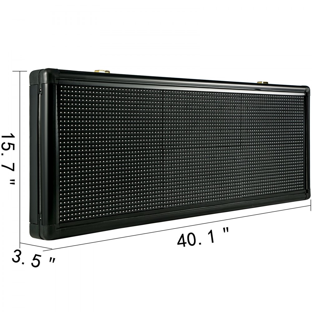 Letrero LED VEVOR que mide 40,1&quot; x 15,7&quot; con un grosor de 3,5&quot;.