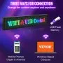 Letrero led VEVOR con control wifi y usb, compatible con móviles y windows.