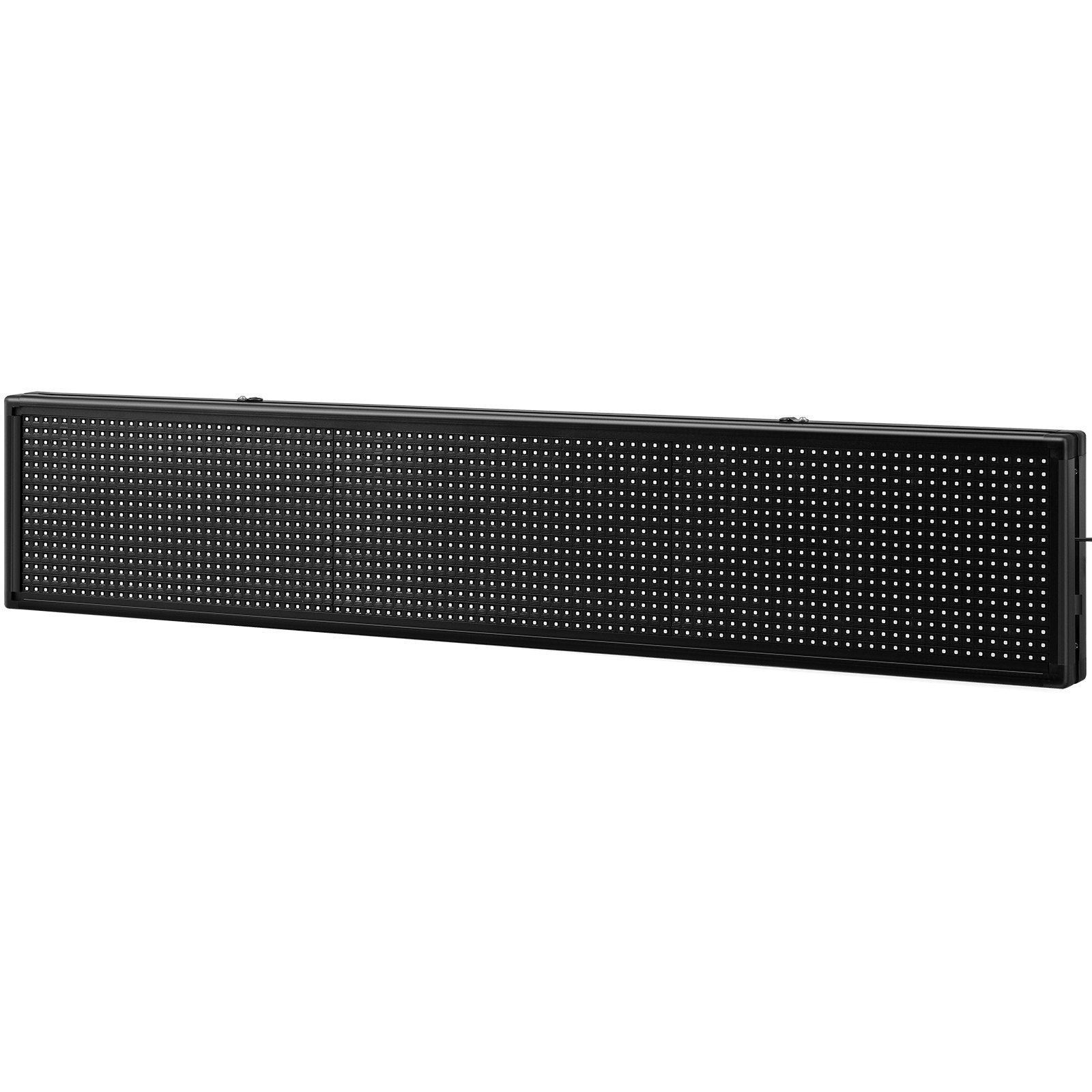 Letrero LED VEVOR con marco rectangular negro y pantalla de matriz LED densa.