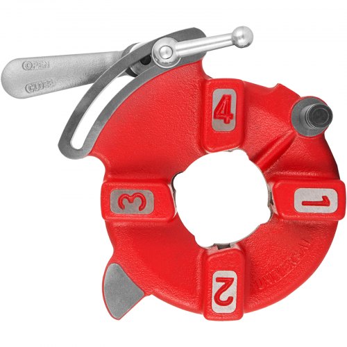 VEVOR 811A Cabezal de troquel de apertura automática universal apto para Ridgid 1/8-2 pulgadas 97075 NPT 300 535 Enhebrador de tubería Auto apertura rápida para diestros 300C 500 Cortador de carro