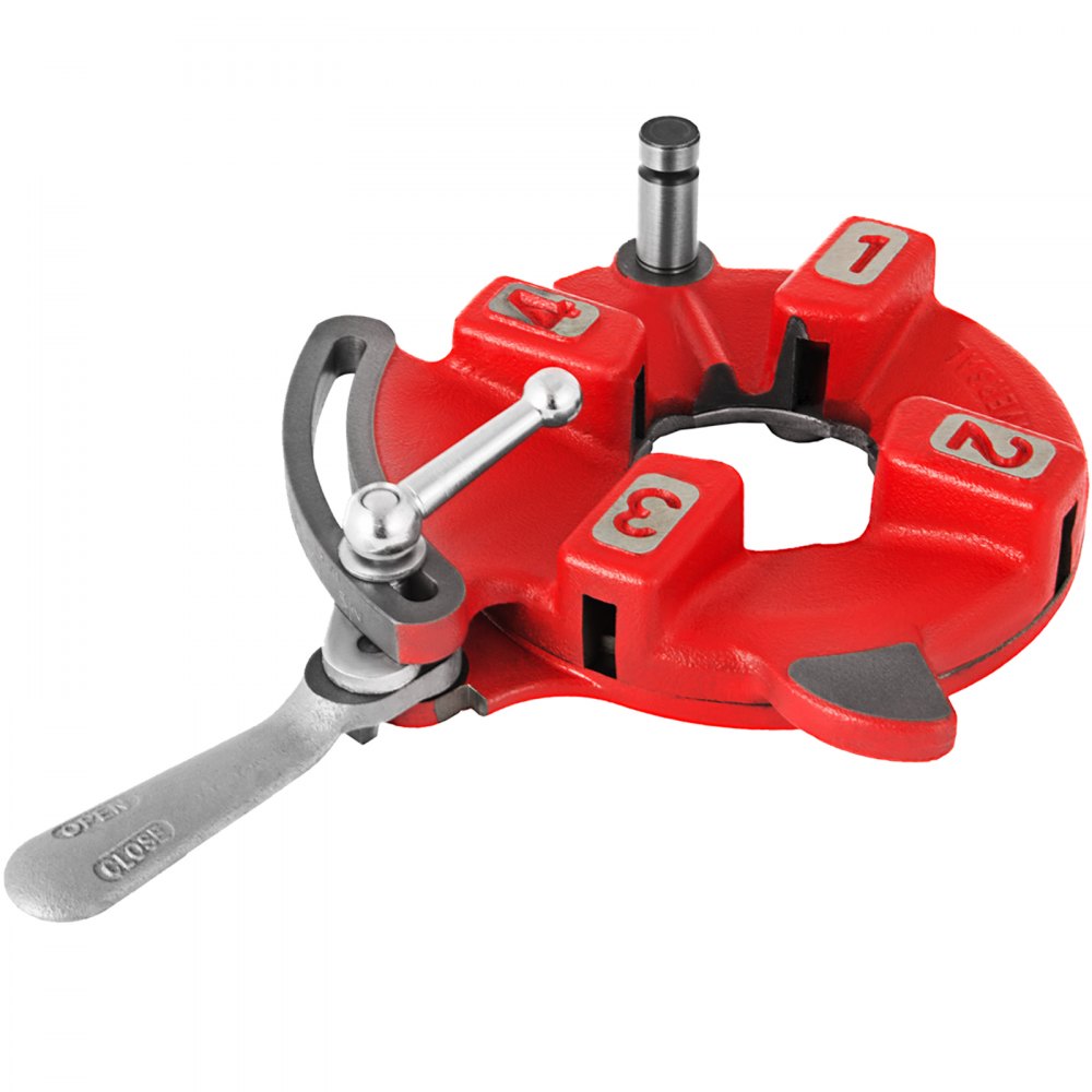 VEVOR 811A Cabezal de troquel de apertura automática universal apto para Ridgid 1/8-2 pulgadas 97075 NPT 300 535 Enhebrador de tubería Auto apertura rápida para diestros 300C 500 Cortador de carro