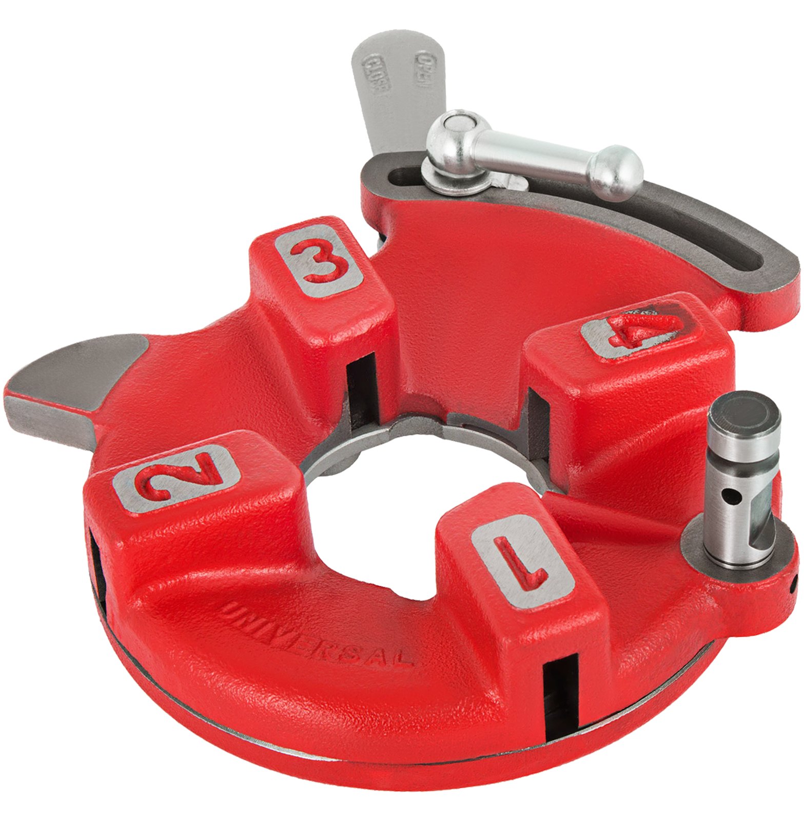 VEVOR 811A Cabezal de troquel de apertura automática universal apto para Ridgid 1/8-2 pulgadas 97075 NPT 300 535 Enhebrador de tubería Auto apertura rápida para diestros 300C 500 Cortador de carro