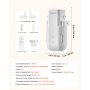 VEVOR Automatic Curtain Opener, APP and Remote Control, Hub Included, Electric Smart Curtain Opener Compatible with Alexa and Google Home, Timed Opening and Closing, for U-shaped/I-shaped Rails