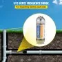 VEVOR 512HZ Sonda Conectores de 8/5" y 1/4-20" Localizador de drenaje rígido para localizar y detectar pequeñas alcantarillas y tuberías, plateado