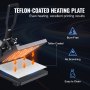 VEVOR Máquina de prensa de calor Prensa Térmica Máquina de Sublimación 15 x 15 en transferencia de impresora de sublimación para camiseta de bricolaje