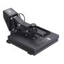 Máquina de prensado térmico VEVOR con pantalla LCD y mango ajustable para impresión por transferencia.