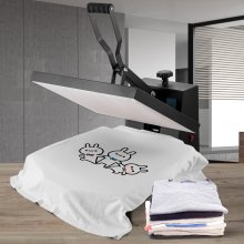 VEVOR Prensa de calor 16x20 Prensa Térmica Máquina de Sublimación 1700 W calentamiento rápido máquina de prensa de calor de alta presión para camiseta