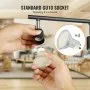 VEVOR Kit de iluminación de pista LED de 4 luces, foco de techo con brazos y cabezales de luz giratorios, accesorio de iluminación de pista de 24,8 pulgadas, incluye 4 bombillas GU10 3000 K para exposición en interiores, cocina, sala de estar