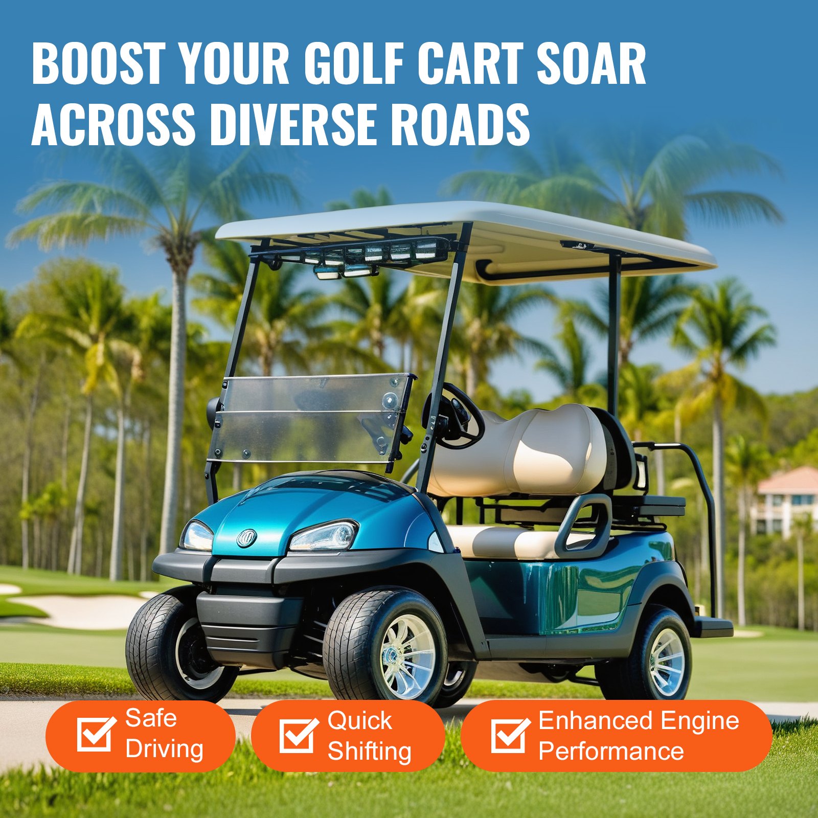 VEVOR Embrague de Transmisión para Carrito de Golf, para Club Car DS (Modelos 1997-2015 y Precedent 2004-2015), Conjunto de Embrague de Transmisión Primaria, Reemplazo n.° 1018329-02/101833902