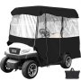 4 Pasajeros Cubierta del Carro de Golf Recinto de Conducción Puerta Enrollable Impermeable para Personas