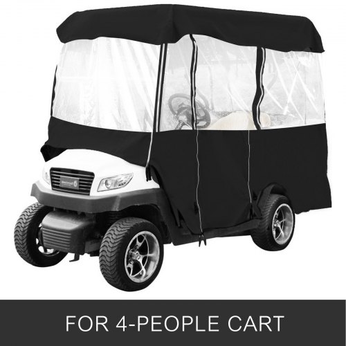 4 Pasajeros Cubierta del Carro de Golf Recinto de Conducción Puerta Enrollable Impermeable para Personas