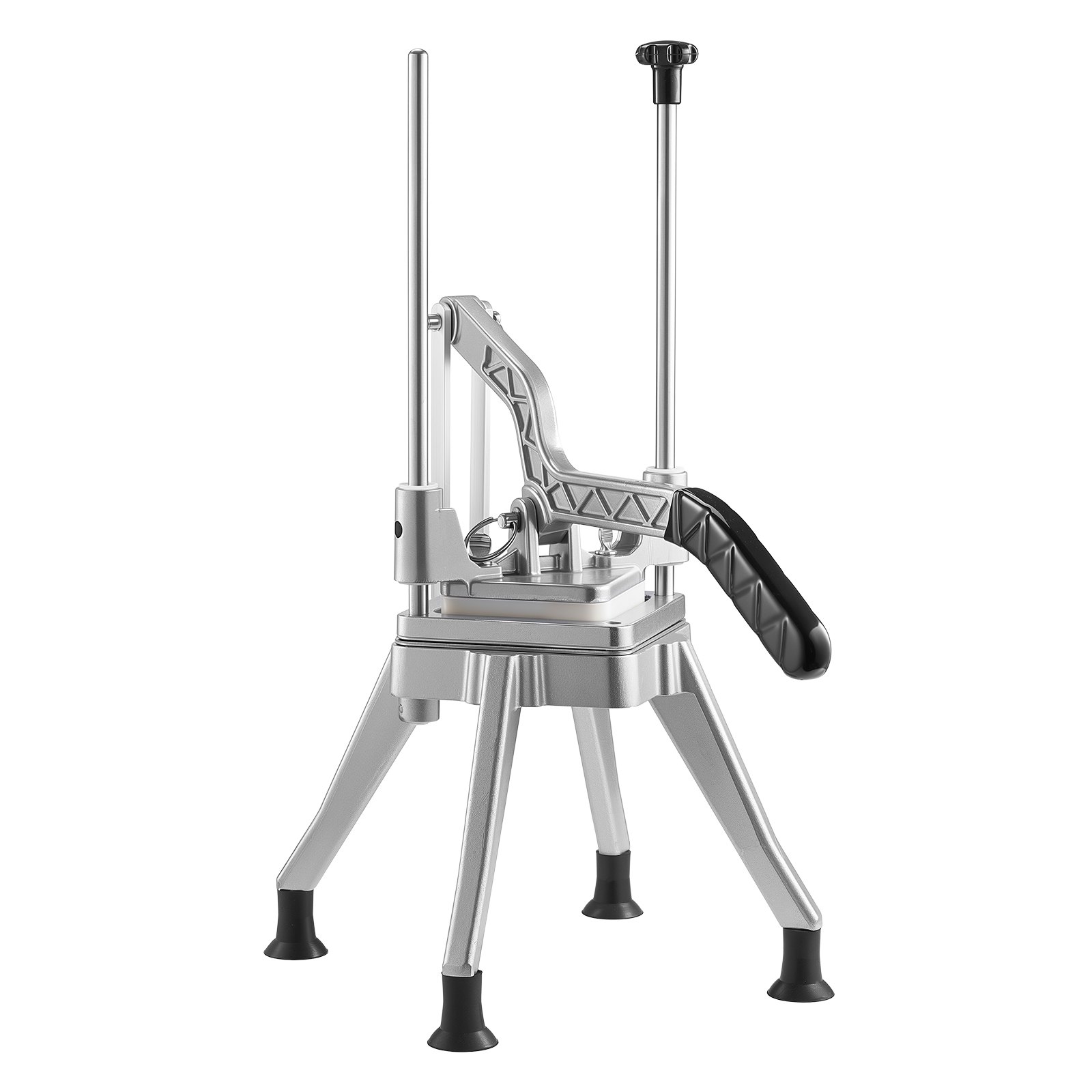 VEVOR Cortador de Patatas Fritas con Cuchilla de Acero Inoxidable 0,9 cm, Cortadora de Patatas con Mango Ergonómico y Patas de Goma Antideslizantes, Cortador de Verduras para Restaurantes, Cocinas