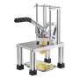 VEVOR Cortador de Patatas Fritas con 4 Cuchillas de Repuesto 0,9 cm, 0,6 cm, 6 Cuñas y Descorazonador de 6 Cuñas, Cortadora de Verduras Soporte Estable en 4 Esquinas para Restaurantes, Cocinas