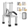 VEVOR Cortador de Patatas Fritas con 4 Cuchillas de Repuesto 0,9 cm, 0,6 cm, 6 Cuñas y Descorazonador de 6 Cuñas, Cortadora de Verduras Soporte Estable en 4 Esquinas para Restaurantes, Cocinas