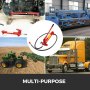 VEVOR 20 Ton Porta Power Kit 1.4M Manguera de aceite Hidráulico Car Jack Ram 13.78 pulgadas Altura de elevación Autobody Frame Repair Herramientas eléctricas para Loadhandler Truck Bed Descargador Granja Equipo hidráulico Construcción
