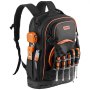 VEVOR Tool Backpack, 65 Pockets, Heavy-duty Tools Storage Organizer Work Bags with Laptop Compartment & Molded Base, Electrician Jobsite Backpack for Electrician, Repairman, and HVAC Techs