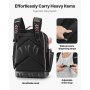 Mochila portaherramientas VEVOR, 56 bolsillos, organizador de herramientas de alta resistencia, bolsa de trabajo con compartimento para portátil y base moldeada, mochila para electricistas, reparadores y técnicos de climatización.
