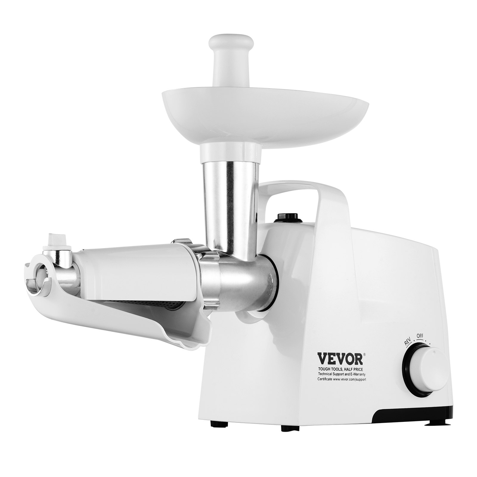 Colador de tomates eléctrico VEVOR de 300 W, máquina para hacer salsa de tomate, 1,8 kg/min, molinillo de alimentos con motor de cobre puro y función de reversa para salsa de tomate, fresa y arándanos.