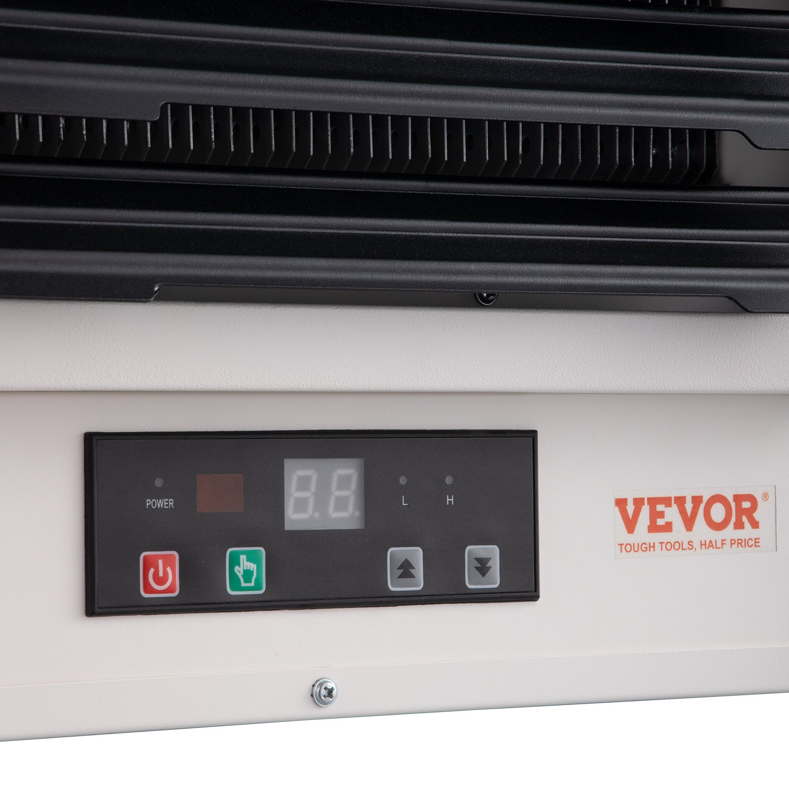 Calefactor eléctrico para garaje VEVOR, 10000 vatios, calefactor digital con ventilador forzado para montaje en pared/techo, con control remoto, protección contra sobrecalentamiento, cableado directo con temporizador de 9 horas, ideal para talleres, certificado ETL.