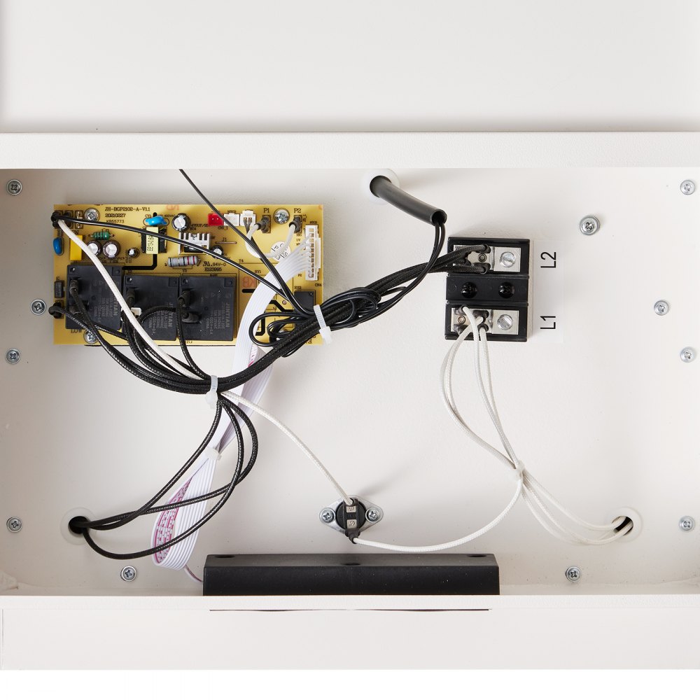 Calefactor eléctrico de garaje VEVOR, calefactor digital de 5000 vatios con ventilador para montaje en pared o techo, con control remoto y protección contra sobrecalentamiento, cableado con temporizador de 9 horas, ideal para talleres, homologado por ETL.