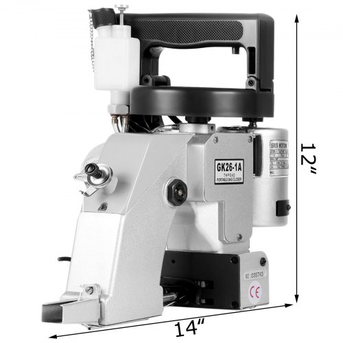 VEVOR Máquina de Coser Bolsas 90 W Máquina Selladora de Bolsas Portátil 8 mm