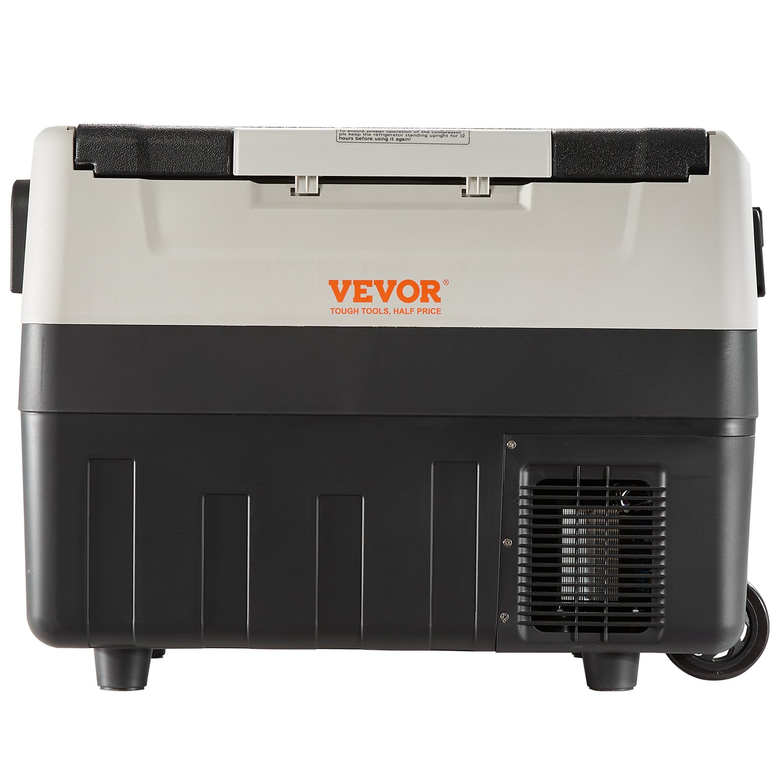 Refrigerador de coche VEVOR, frigorífico de coche de 12 voltios, congelador portátil de doble zona de 48 QT/45 L, rango ajustable de -4°F-50°F, compresor de 12/24 V CC y 100-240 V CA para exteriores, camping, viajes, RV