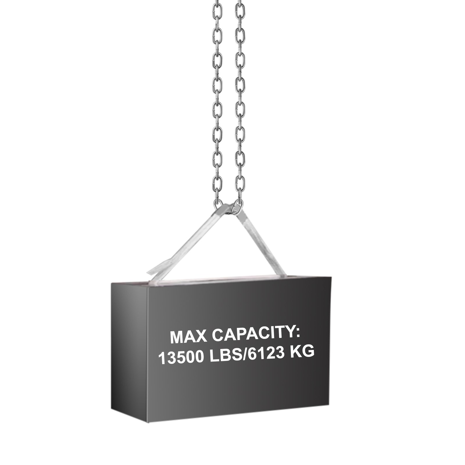 Cadena de elevación VEVOR grado 30, caja de acero de 13500 lb/6123 kg.