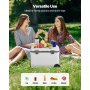 Nevera portátil de 45 cuartos con ruedas y aislamiento, capacidad para 64 latas y portavasos