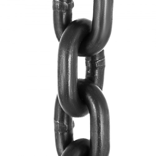 VEVOR Eslinga de cadena de 5 pies 3/8" x 5' Doble pierna con ganchos de agarre Cadena de eslinga Capacidad 4T Eslinga de cadena de doble pierna Grado 80 (0.375 pulgadas x 5 pies Eslinga de doble pierna)