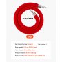 VEVOR Cuerdas de Terciopelo Rojas para Postes 2 Piezas Longitud de 1,5 m, Cuerda de Barrera con Ganchos Plateados para Control de Multitudes, Barrera Separadora para Eventos, Cines, Hoteles, Fiestas