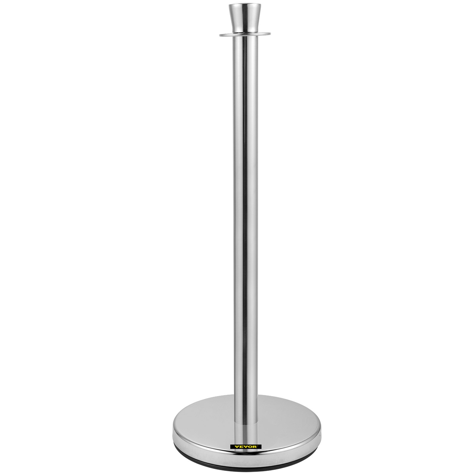 VEVOR Crowd Control Stanchion Stanchion Set de 2 piezas con cuerda de terciopelo rojo