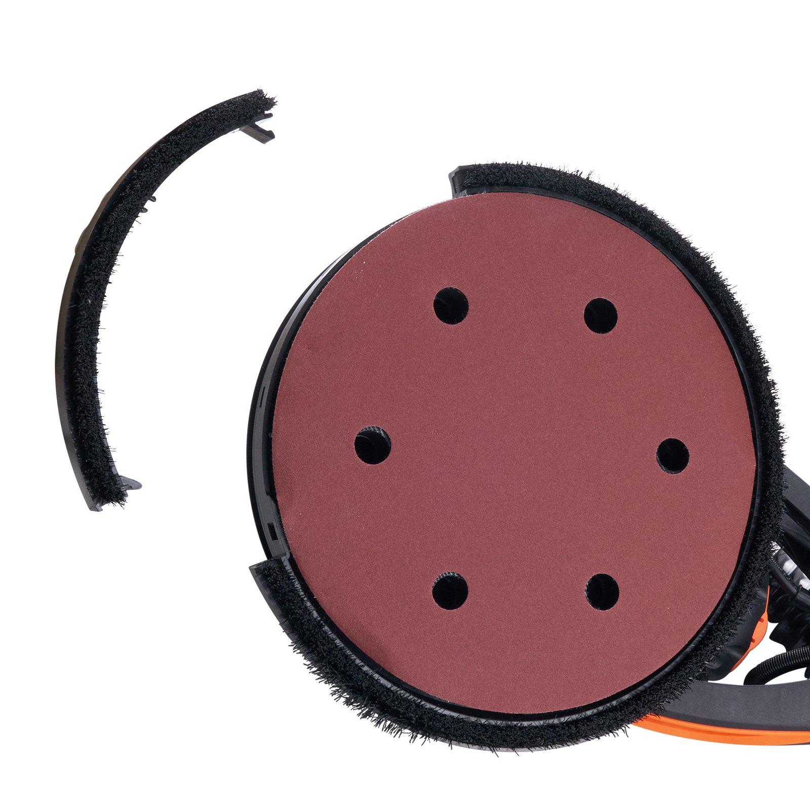 VEVOR Lijadora para Paneles de Yeso, Lijadora Eléctrica de 900 W con 12 Discos de Lijado, Lijadora de Pared de Velocidad Variable 800-1800 RPM con 3 Conductos de Succión, Lijadora de Techo Plegable y 2 Luces LED, Mango Extensible, Bolsa para el Polvo