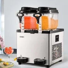 VEVOR Comercial Máquina de granizados Maquina para frappe Slushy Machine 6 L x 2 Tanques 50 Tazas 700W 110V Margarita Smoothie Frozen Drink Maker