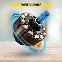Torno de madera VEVOR, tornos eléctricos de 14''x40'', máquina de torno de madera de 1/2 HP, torno de sobremesa de 1/2 fase, torno de madera Excelsior, tornos de madera eléctricos de 1100,1600,2300,3400 Rpm con 3 cinceles, 3 llaves y accesorios