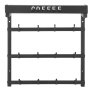 VEVOR - Soporte de pared para tazas de café, 12 ganchos móviles, soporte de acero al carbono con estante superior, accesorio y organizador para barra de café, expositor de tazas para cocina (negro mate)