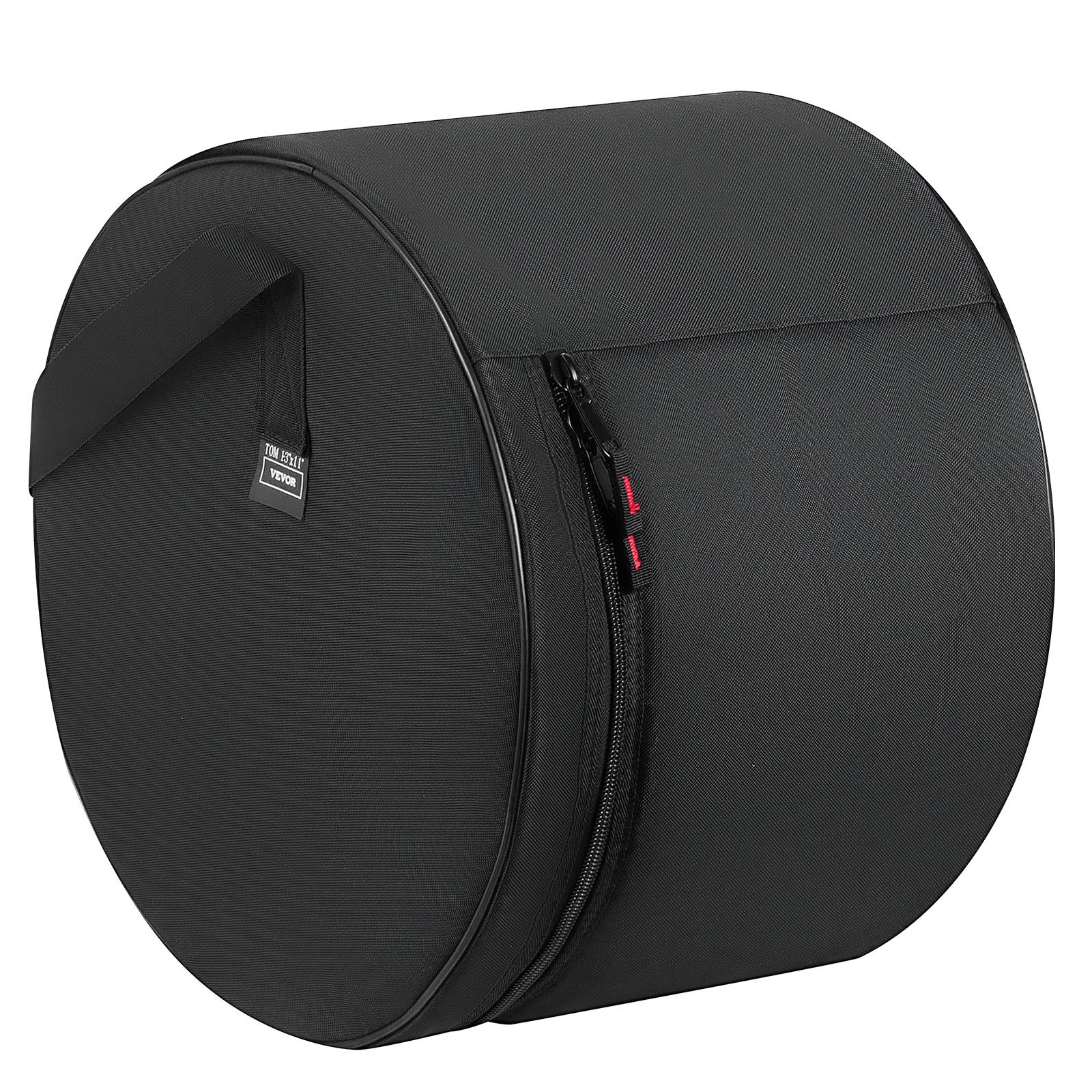 VEVOR Juego de 5 Bolsas de Tambores, Fundas Acolchadas para Toms de 12", 13" y 16", Bombo de 22", Caja de 14", con Correa de Hombro, de 600D Impermeable y Antichoque, para Tambores de Batería, Negro