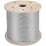 Cable de acero inoxidable VEVOR de 1/4", 200 pies, T304 7x19, núcleo más tenso, sistema de barandillas, cable de acero, kit de barandillas para cubierta de aeronaves, alambre para cercas.