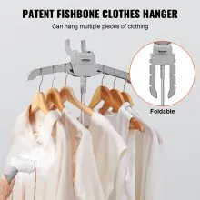 VEVOR Vaporizador de pie con colgador plegable para ropa, tanque de agua de 0,5 galones para 90 minutos de vapor continuo, se calienta en 45 segundos y parada automática con cepillo para tela, varilla de aluminio y ruedas de fácil desplazamiento