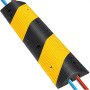 VEVOR Pasacables Suelo Rampa De Cable Rampa de goma modular eléctrica del bordillo de la calzada del tráfico del tope de velocidad de 2 canales