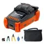 VEVOR Empalmador de fusión de fibra 4 motores, kit de empalmador de fusión de fibra óptica de alineación de núcleo con pantalla LCD digital de 4", soporte de fibra óptica 3 en 1, kit de cuchilla de fibra óptica de enfoque automático 9s empalme 9-25s calefacción