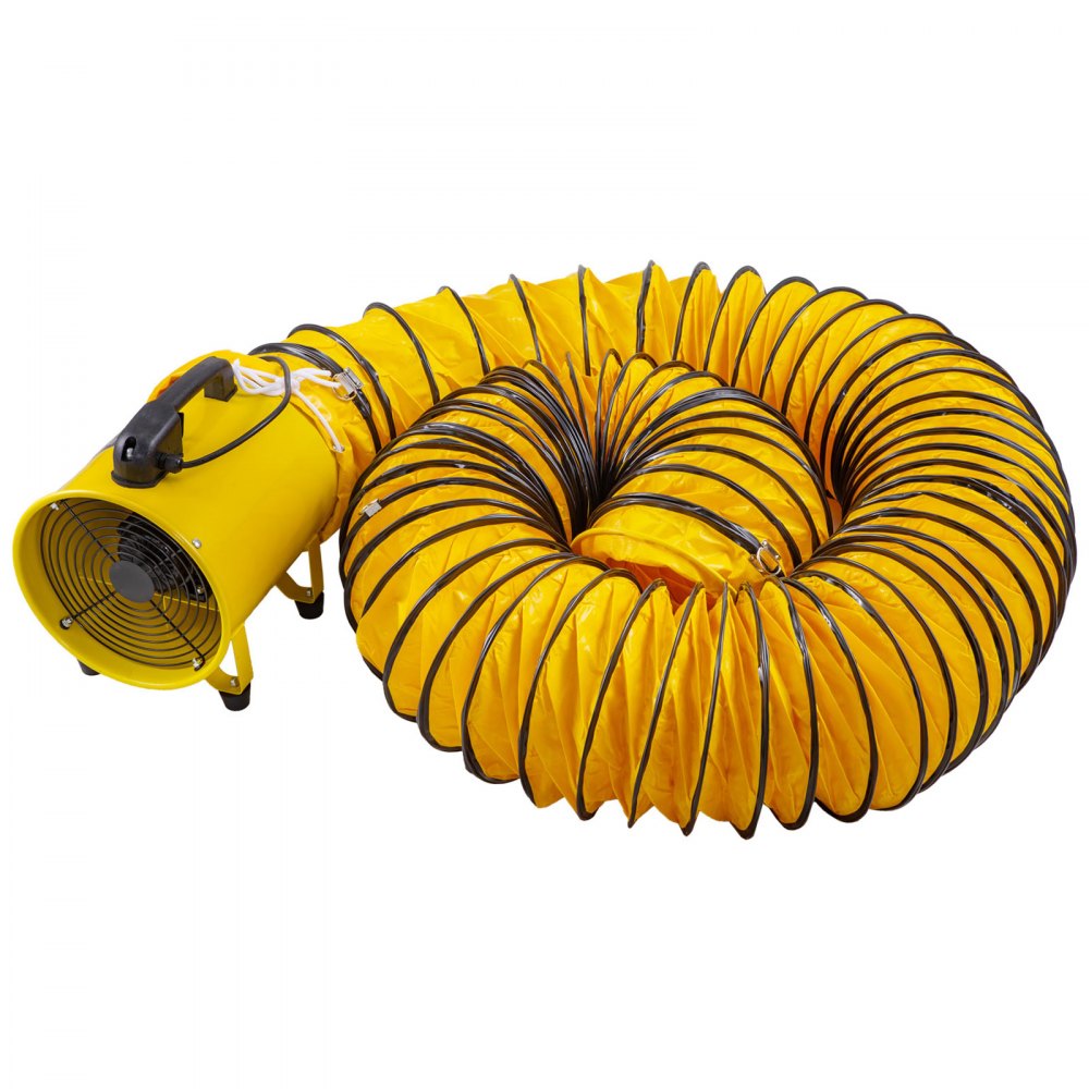 VEVOR Ventilador de uso general ventilador de alta velocidad de 10 pulgadas 320 W 1030 y 1518 Cfm con manguera de conducto de 32,8 pies/10 m
