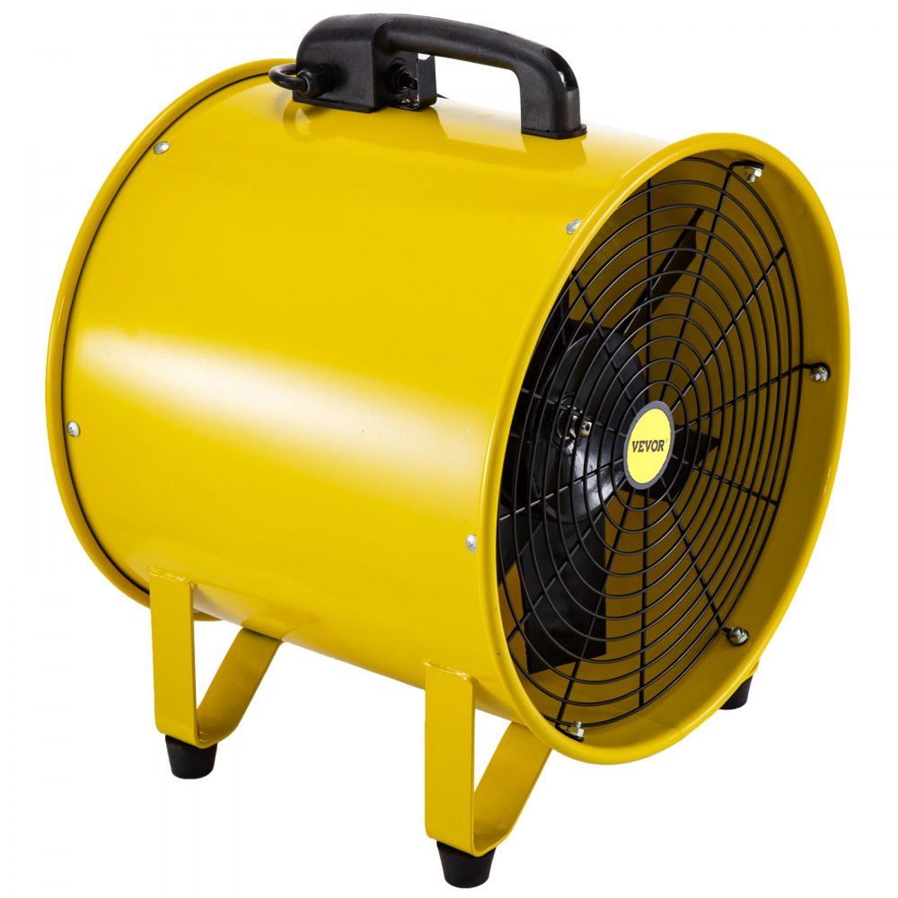 VEVOR Ventilador utilitario, 16 pulgadas, 1100 W 2160 y 3178 CFM ventilador de alta velocidad con manguera de conducto de 32,8 pies/10 m, ventilador de ventilación portátil, extractor de humos para escape y ventilación en el hogar y el lugar de trabajo