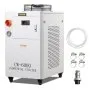 Enfriador de agua industrial VEVOR CW6000 de 1500 W con compresor, tanque de agua de 15 L y caudal máximo de 65 L/min, para máquina de grabado láser de CO2.