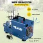 VEVOR Compresor de Aire PCP 30 Mpa 4500 Psi 30 MPA Bomba de Compresor de Aire 110 V 60 Hz Bomba de Aire de Alta Presión 2800 R/min Parada Automática, con Ventilador Incorporado para Rifle de Aire PCP