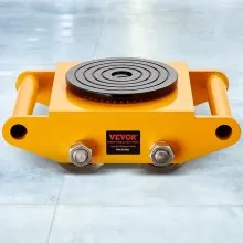 VEVOR 4PCS Machinery Skate Dolly, 26455LBS/12T Motor de maquinaria industrial, Maquinaria de acero al carbono de servicio pesado Patín móvil y 4 ruedas de acero al carbono y tapa antideslizante de rotación de 360 ​​° para almacén, fábrica