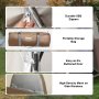VEVOR Tienda de campaña para ducha, 66 x 66 x 87 pulgadas, 1 habitación de gran tamaño, refugio portátil para exteriores, tienda de privacidad con parte superior desmontable, bolsillos, cuerda para colgar y tendedero, para vestirse, cambiarse, inodoro, baño